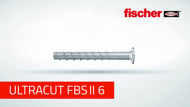 Concrete screw UltraCut FBS II 6 P / LP - fischer fixings